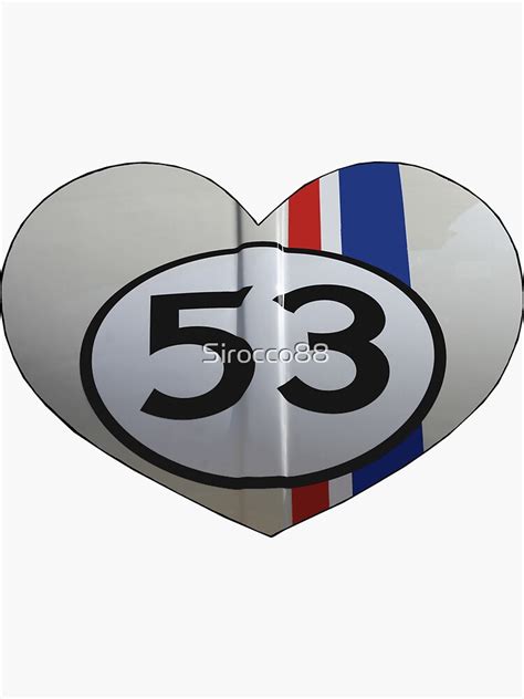 Herbie The Love Bug Sticker By Sirocco88 Redbubble