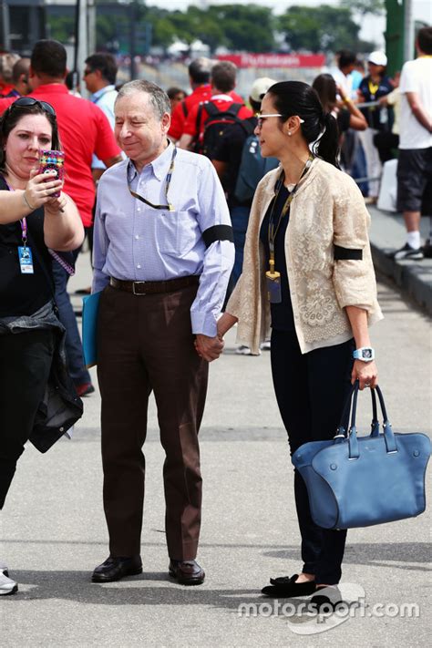 Jean Todt Fia President With His Wife Michelle Yeoh At Brazilian Gp