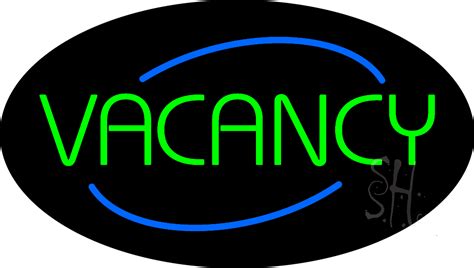 Animated Oval No Vacancy Neon Sign No Vacancy Neon Signs Everything