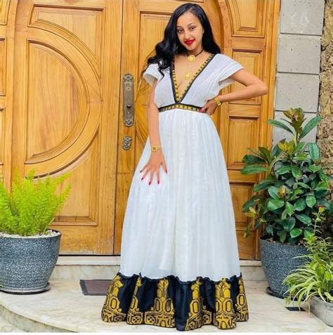 Black Habesha Kemis Ethiopian Dress Ethiopian Traditional Dress Ethiopian Wedding Dress