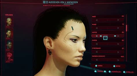 Cyberpunk 2077 Female Asian Character Creation Youtube