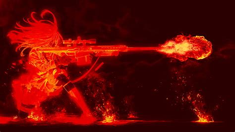 anime girls sniper rifle drawing war fairy hd wallpaper my xxx hot girl