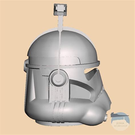Star Wars Clone Phase 2 Officer Helmet Stl 3d Print Files Etsy