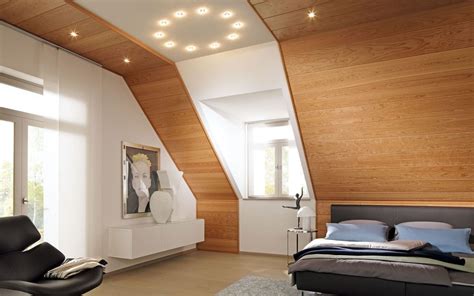echtholzpaneele ceiling design decor interior design bedroom design