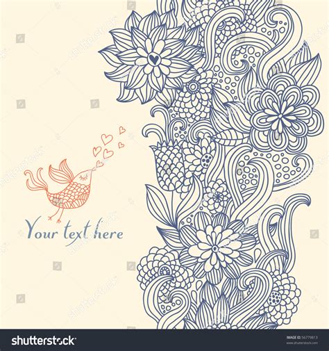 Vintage Floral Seamless Pattern Stock Vector Illustration