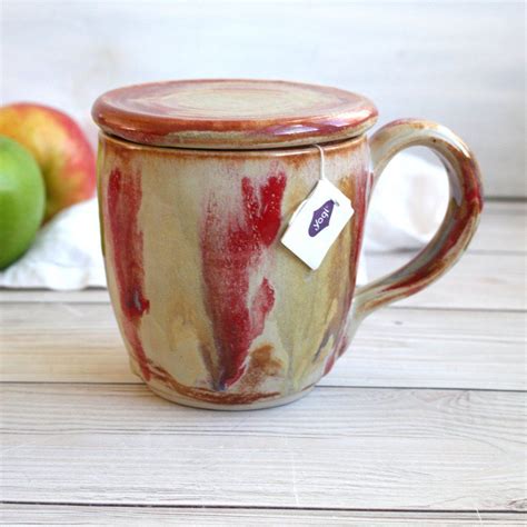 Andover Pottery — Large Tea Mug With Warming Lid Handcrafted Coffee