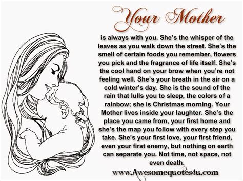 Remembering Your Mother Quotes Quotesgram