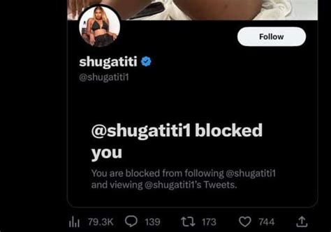 Shugatiti Blocks King Nasir For Trolling Her For Having A Weak Toto