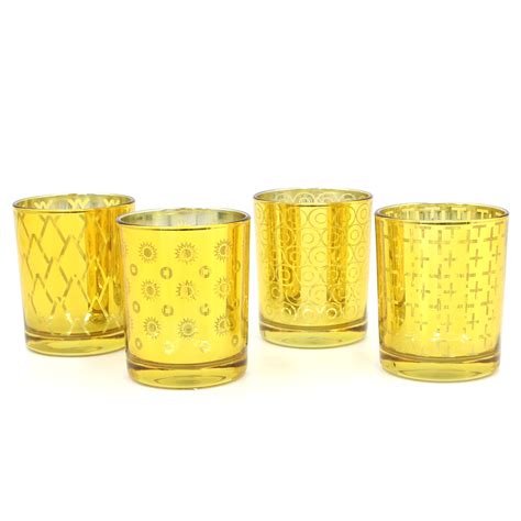 Designer Glass Candle Jar 8oz Candle Jar Gold, High Quality Designer Candle Jar,Designer Candle Jar