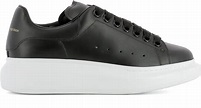 Alexander McQueen Women's 462214Whgp01000 Black Leather Sneakers ...