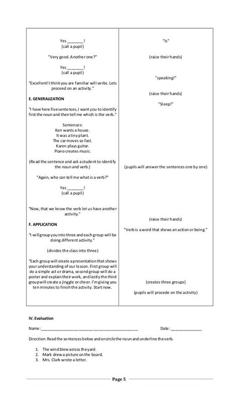 Tenses Of Verb Lesson Plan A Semi Detailed Lesson Plan In English Hot Sex Picture