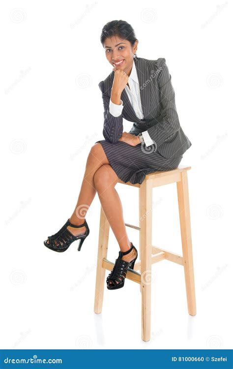 Black Business People Seated On Chair Stock Photo Image Of