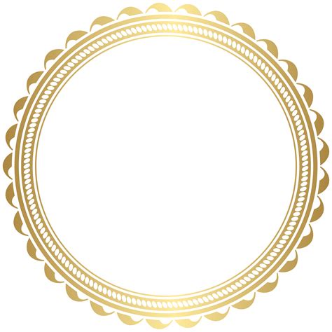 Circle Border Png Gold Golden Border Png You Can Download 34 Free