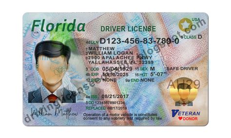 Florida Drivers License Psd Template Us Novelty Drivers License Templates