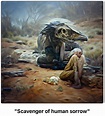 “Scavenger of human sorrow” by Death illustrated by an AI : r ...