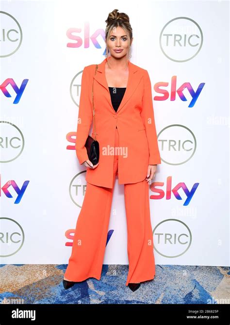 Amy Childs Attending The Tric Awards 2020 Held At The Grosvenor Hotel