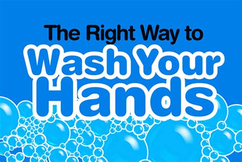 Infographic The Right Way To Wash Your Hands