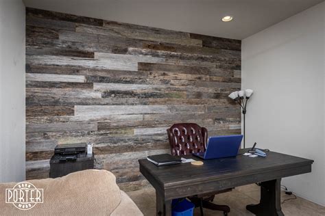 Reclaimed Home Office Wall Porter Barn Wood