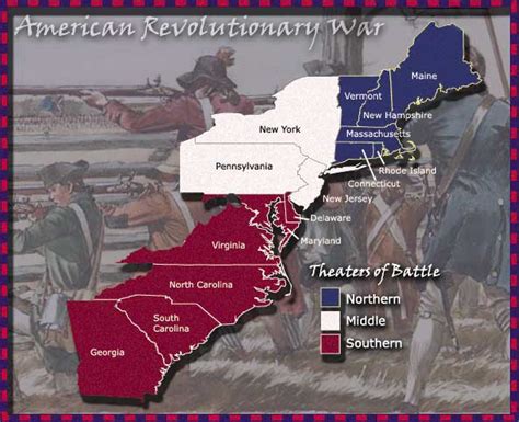 American Revolution Map Of Battles
