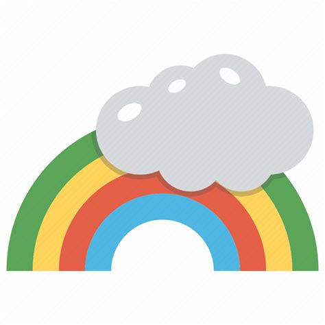Cartoon rainbow cloud, colorful rainbow, rainbow, rainbow ...