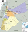 Detailed Political Map of Jordan - Ezilon Maps