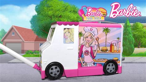 ¡dé paso a un mundo de diversión culinaria con el food truck de barbie ! Barbie Food Truck from Just Play - YouTube