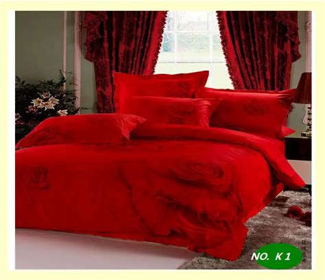 Red Rose Sexy Comforter Reactive Dyed 100 Cotton Bedding Sets Full