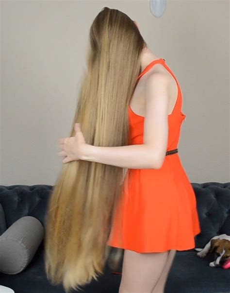 Video Jessica Is Back In Red Realrapunzels Long Hair Play