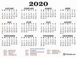 Elegant 2020 Calendar Free Printables Calendar Printa - vrogue.co