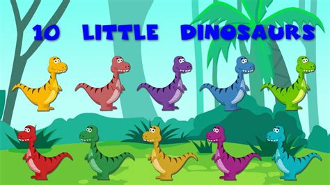 Ten Little Dinosaurs Youtube
