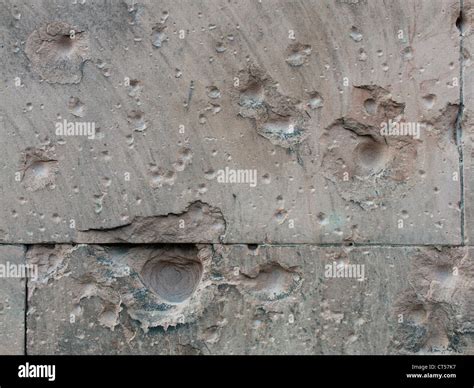 Berlin Wall With Bullet Holes From The 2nd World War Stock Photo Alamy