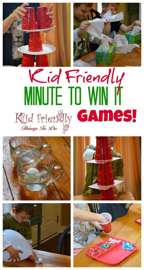 Super Fun Kid Friendly Minute To Win It Games With A Winter And