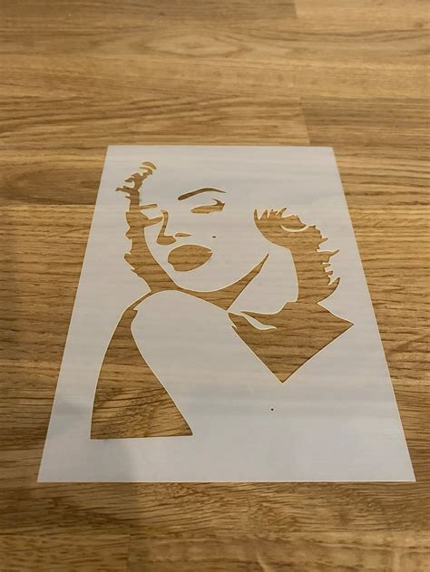 Marilyn Monroe Mylar Stencil Wall Art Airbrush Laser Cut Etsy Uk