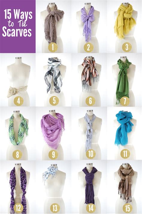 ways to tie scarves
