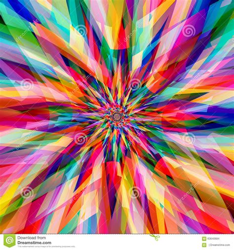 Abstract Colorful Fractal Art Background Stock Illustration Image