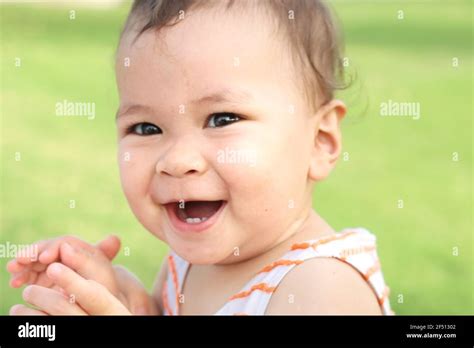 Pictures Of An One Year Old Baby Girl Stock Photo Alamy
