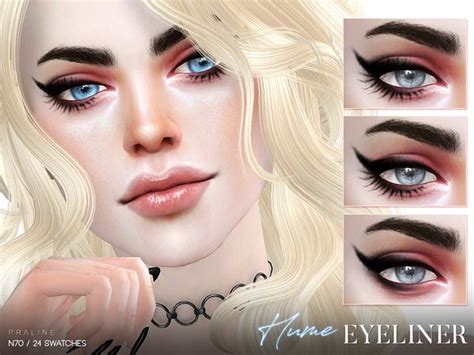 Hume Eyeliner N70 By Pralinesims At Tsr • Sims 4 Updates Sims 4 Cc