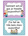 FRENCH: Classroom Behavior Chart by La Petite Kindergarten | TpT