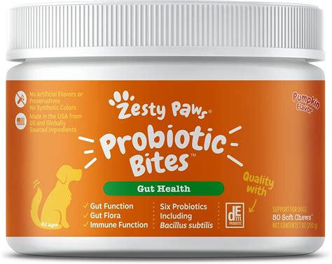 Zesty Paws Probiotics For Dogs Digestive Enzymes For Gut