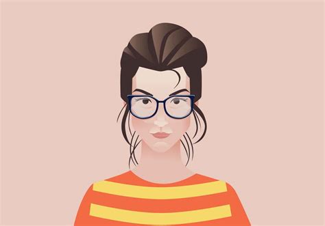 Woman With Eyeglasses 426157 Vector Art At Vecteezy