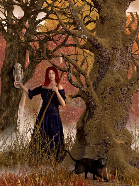 Witch Of The Autumn Forest By Deskridge On Deviantart