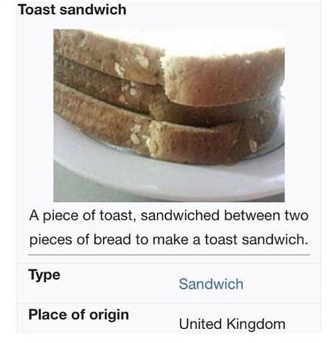 Toast Sandwich Rofcoursethatsathing