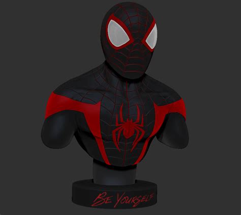 Marvel Miles Morales Spiderman From Sanixmalix3design 3d Printed Model