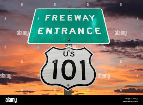 Highway 101 Sign Hi Res Stock Photography And Images Alamy