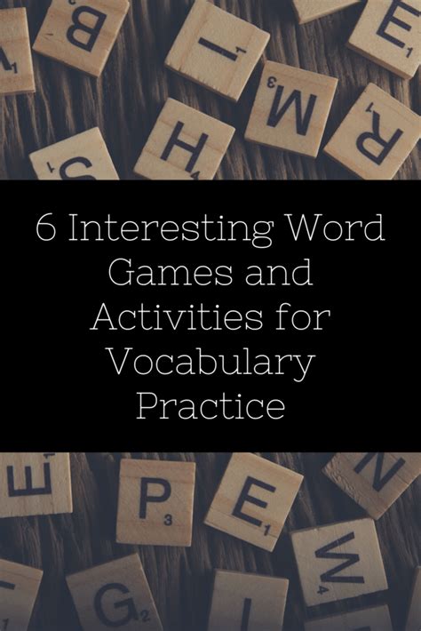 6 Interesting Word Games And Activities For Vocabulary Practice Adore