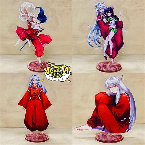 Mô Hình Tượng Standee Acrylic Mica 2 Mặt Inuyasha Inu Yasha Higurashi Kagome Sesshomaru