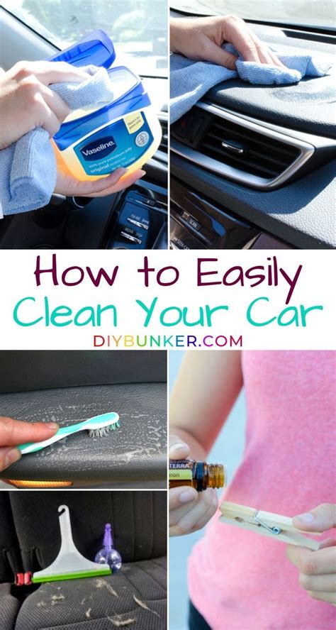 How To Easily Clean Your Car With Diy Cleaning Products And Cloths In