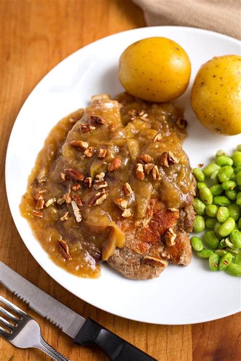 Yes, it is safe to eat pork less cooked than well done. Instant Pot Autumn Apple Pork Chops | Simply Happy Foodie