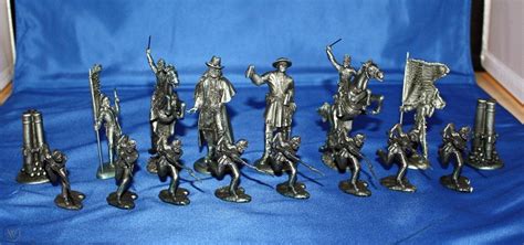 Hudson Pewter Civil War Chess Set 1886271891