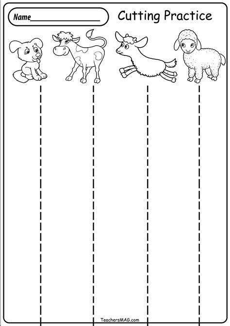 Free Printable Cutting Activities For Preschoolers Printable Templates